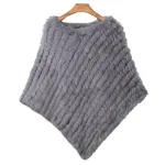 vêtement femme poncho fourrure