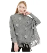 poncho femme style laine