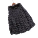 poncho tendance femme fourrure