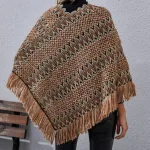 vêtement femme poncho tricot