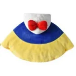 poncho blanc neige pour fille hiver
