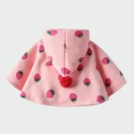 poncho rose fraise pour enfant