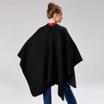 poncho femme élégant noir