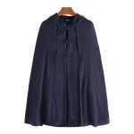 poncho long pour homme avec capuche