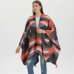 poncho femme en laine