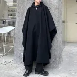 poncho homme avec capuche streetwear