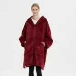poncho confortable femme avec zip