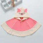 poncho avec capuche cochon pour enfant