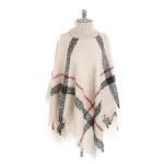 vêtements poncho col roulé